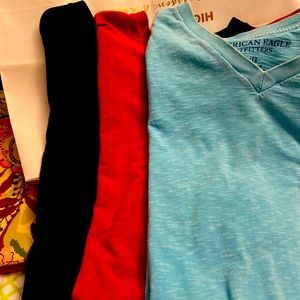 V-neck athletic cut t-shirts